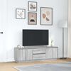 vidaXL Meuble TV avec lumi&egrave;res LED sonoma gris 160,5x41x50 cm
