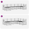 vidaXL Ensembles de canap&eacute;s 7 pcs Naturel Bois d'Acacia Massif