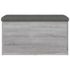 vidaXL Banc de rangement sonoma gris 82x42x45 cm Bois d'ing&eacute;nierie
