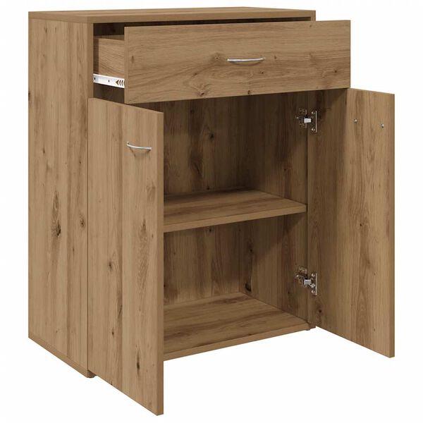 vidaXL Buffet ch&ecirc;ne artisanal 60x30x75 cm bois d'ing&eacute;nierie