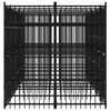 vidaXL Chenil d'ext&eacute;rieur pour chiens Acier 9,22 m&sup2;