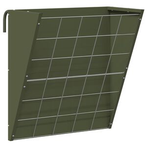 vidaXL Râtelier à foin suspendu Vert olive 61 x 33 x 66 cm