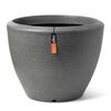 Capi Pot &agrave; plantes conique bas Arc Granite 60x48 cm Anthracite