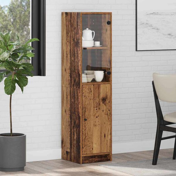 vidaXL Haut Armoire Bois Ancien 35 x 37 x 142 cm Bois d'ing&eacute;nierie