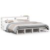 vidaXL Cadre de lit sans matelas blanc 200x200 cm bois massif de pin