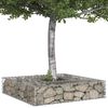 vidaXL Lit sur&eacute;lev&eacute; gabion Argent&eacute; 100 x 100 x 20 cm Acier galvanis&eacute;
