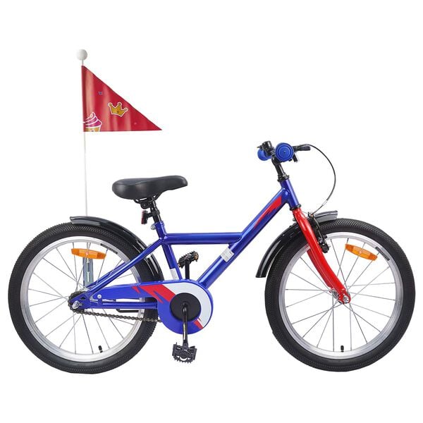 vidaXL V&eacute;lo pour Enfants 18 Pouces pour les 5-7 ans Bleu fonc&eacute;