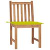 vidaXL Chaises de jardin lot de 2 avec coussins Bois de teck massif