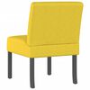 vidaXL Fauteuil sans accoudoirs jaune clair tissu