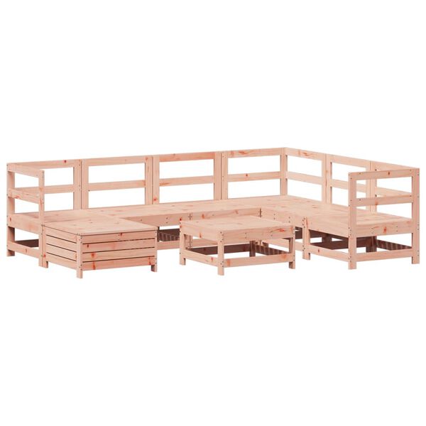 vidaXL Salon de jardin 8 pcs bois massif sapin de douglas