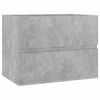 vidaXL Ensemble de meubles de salle de bain 2 pcs gris b&eacute;ton