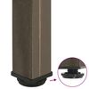 vidaXL Pieds de table basse 4 pi&egrave;ces Acier naturel 42-44 cm Acier