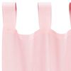 vidaXL Rideaux en voile avec boucles 2 pcs rose clair 140x260 cm