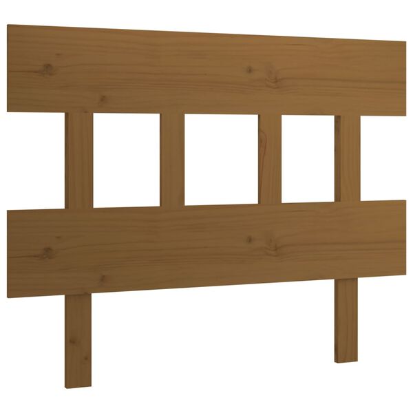 vidaXL Tête de lit Marron miel 93,5x3x81 cm Bois massif de pin