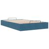 vidaXL Cadre de lit ottoman sans matelas bleu fonc&eacute; 120x200 cm velours