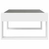 vidaXL Table basse avec LED infini blanc 70x53x30 cm