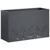 vidaXL Cache-pot de jardin Anthracite 80 x 20 x 49 cm