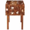 vidaXL Table d'appoint Marron 40 x 32 x 46 cm Bois Recyclé Solide