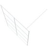 vidaXL Paroi de douche Blanc 140x195 cm Verre ESG transparent
