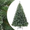 vidaXL Sapin de No&euml;l artificiel &agrave; branches pliantes, duveteux de neige