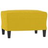 vidaXL Repose-pied Jaune 60x50x41 cm Velours
