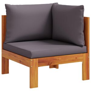 vidaXL Canap&eacute; d'angle de jardin avec coussins bois massif d'acacia