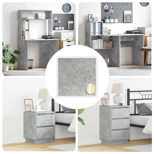 vidaXL Couverture de vis auto-adh&eacute;sive 12 pcs Gris b&eacute;ton &Oslash; 20 x 0,5 mm