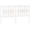 vidaXL T&ecirc;te de lit Blanc 165,5x4x100 cm Bois massif de pin