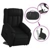 vidaXL Fauteuil inclinable Noir Similicuir