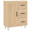vidaXL Buffet haut Ch&ecirc;ne sonoma 69,5x34x180 cm Bois d'ing&eacute;nierie