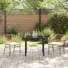 vidaXL Ensemble de salle &agrave; manger pour jardin 3 pcs Marron polyrotin