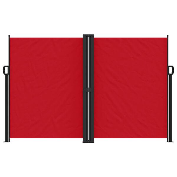vidaXL Auvent lat&eacute;ral r&eacute;tractable rouge 160x1000 cm