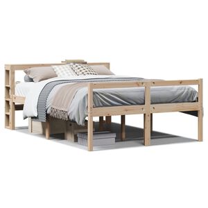 vidaXL Lit pour personne &acirc;g&eacute;e avec t&ecirc;te de lit sans matelas 120x200 cm