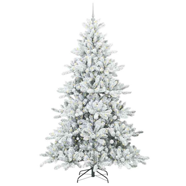 vidaXL Sapin de No&euml;l Artificiel &agrave; Branches Articul&eacute;es Blanc 240 cm