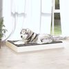 vidaXL Lit pour chien Blanc 101,5x74x9 cm Bois de pin solide