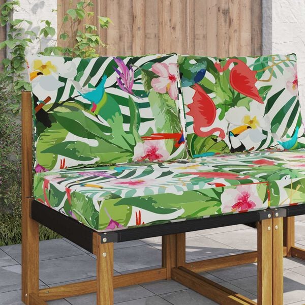 vidaXL Coussin de canap&eacute; d'ext&eacute;rieur 2 pcs color&eacute; Polyester