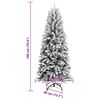 vidaXL Sapin de No&euml;l artificiel avec 300 LED avec support Blanc 180 cm