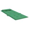 vidaXL Coussins de chaise &agrave; dossier haut lot de 6 vert tissu oxford