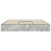 vidaXL Cadre de lit ottoman Gris b&eacute;ton 160 x 200 cm Bois d'ing&eacute;nierie