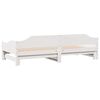 vidaXL Lit de jour et lit gigogne sans matelas 90x190 cm bois massif