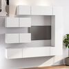 vidaXL Ensemble de meubles TV 7 pcs Blanc Bois d'ing&eacute;nierie