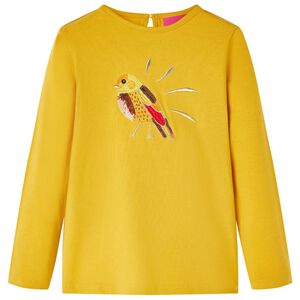 T-shirt enfants &agrave; manches longues ocre fonc&eacute; 104