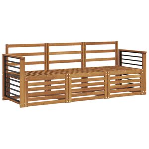vidaXL Ensembles de canap&eacute;s 3 pcs Bois d'Acacia Massif