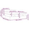 VidaXL Cadre de lit ottoman avec matelas taupe 180x200 cm tissu
