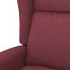 vidaXL Fauteuil inclinable électrique à oreilles rouge bordeaux tissu