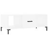 vidaXL Table basse blanc 102x50x40 cm bois d'ing&eacute;nierie