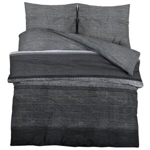 vidaXL Ensemble de housse de couette gris fonc&eacute; 140x200 cm Coton