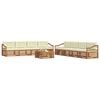 vidaXL Ensemble de canap&eacute;s d'ext&eacute;rieur 9 pcs Naturel et Cr&egrave;me