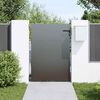 vidaXL Porte de Jardin Noir 85 x 150 cm Acier peint par poudre