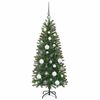 vidaXL Sapin de No&euml;l artificiel avec 150 LED Vert 120 cm PE et PVC